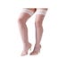 Bas Blanc Motifs Fleuris