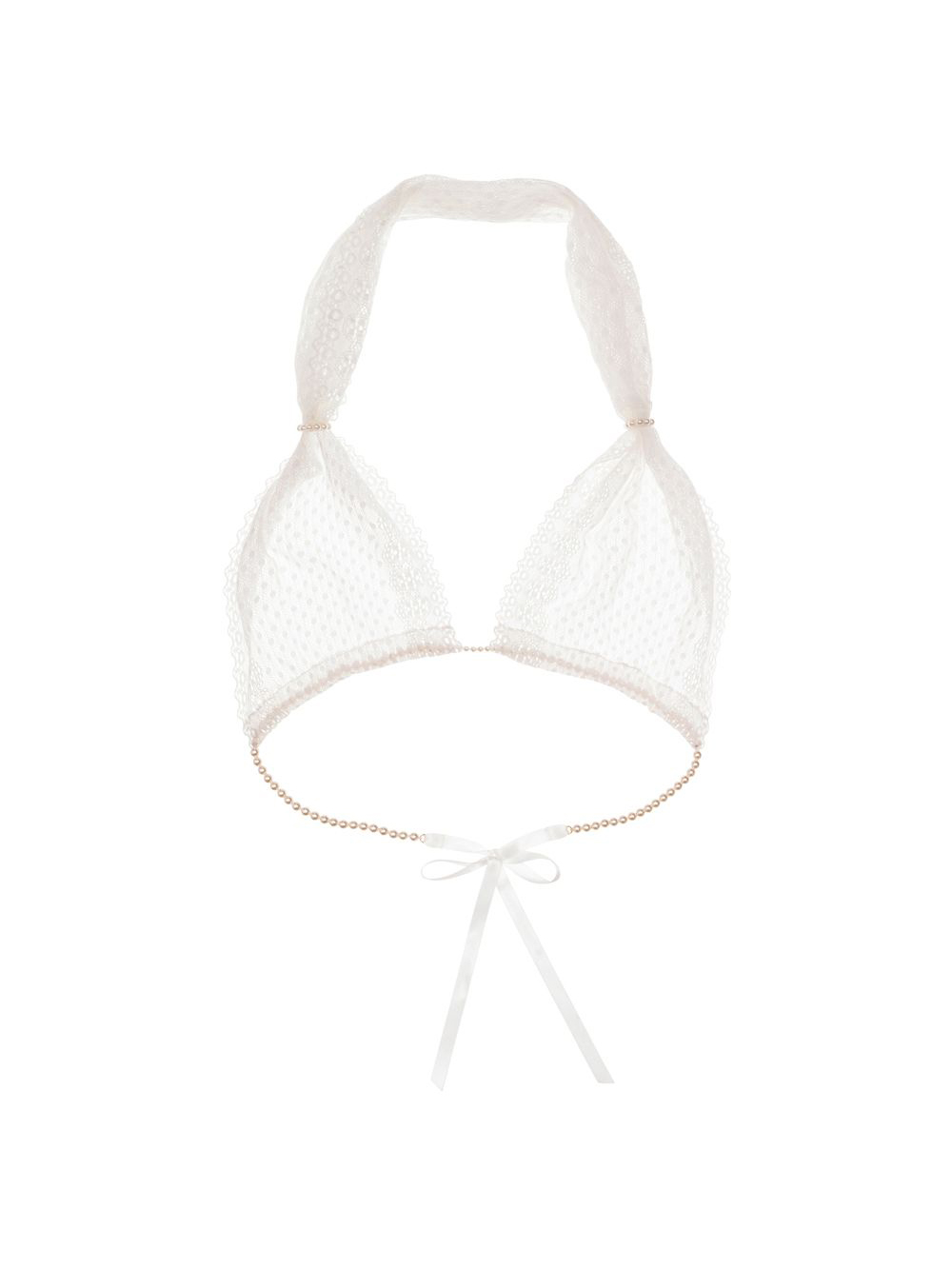 Soutien-Gorge à Perles G-Bra Blanc