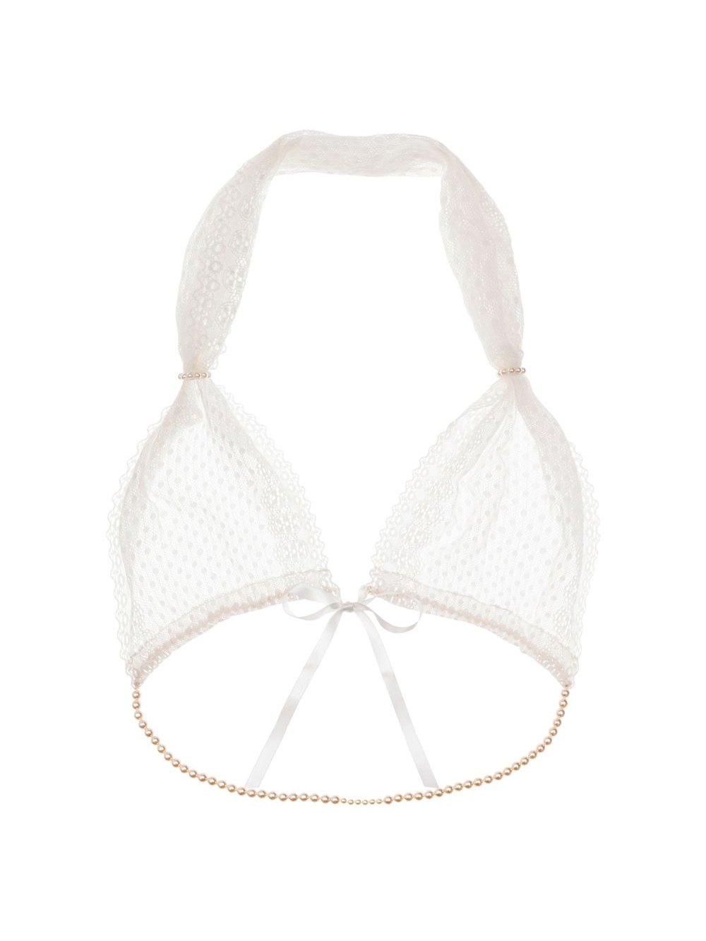 Soutien-Gorge à Perles G-Bra Blanc main product photo