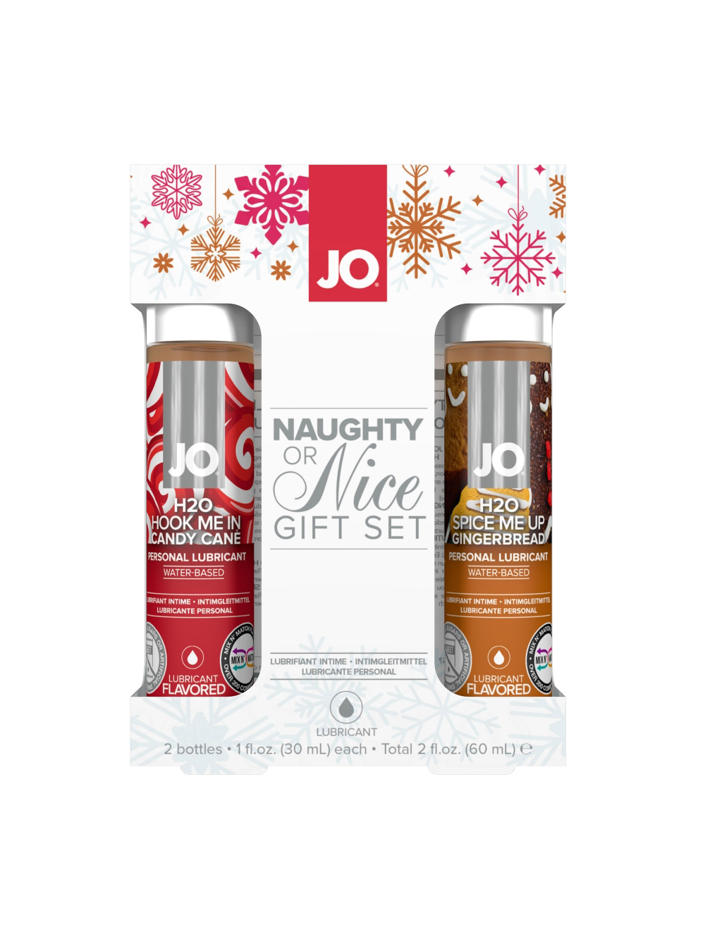 Kit de 2 Lubrifiants Eau H2O Naughty Or Nice main product photo