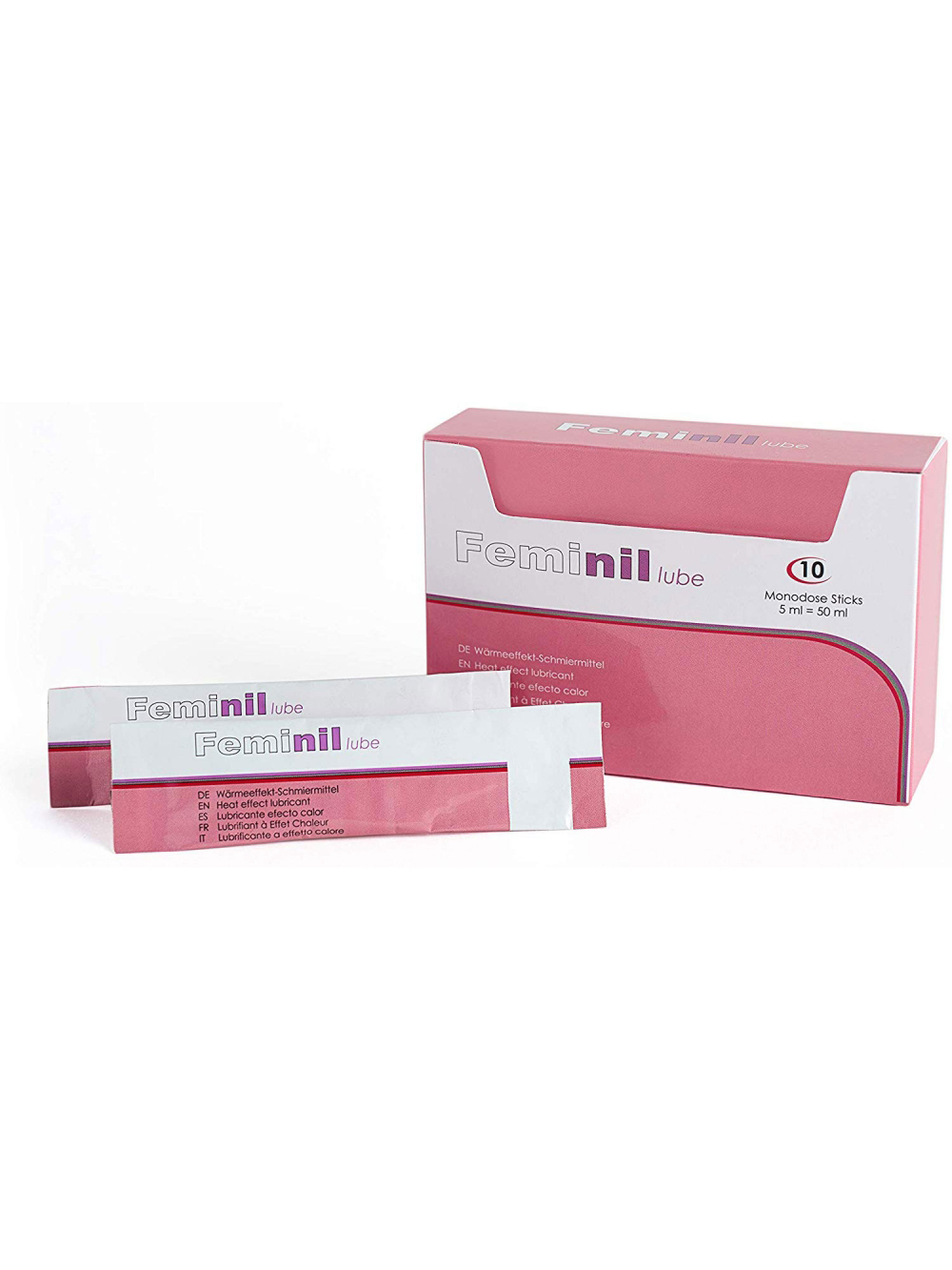 Lubrifiant Eau Chauffant Feminil 5 ml Boîte de 10