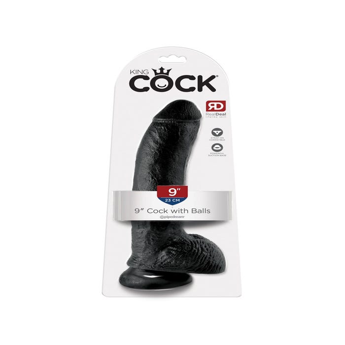 Gode avec Testicules 22,9 cm King Cock