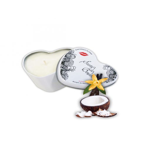 Bougie de Massage Gourmande Noix de Coco Vanille