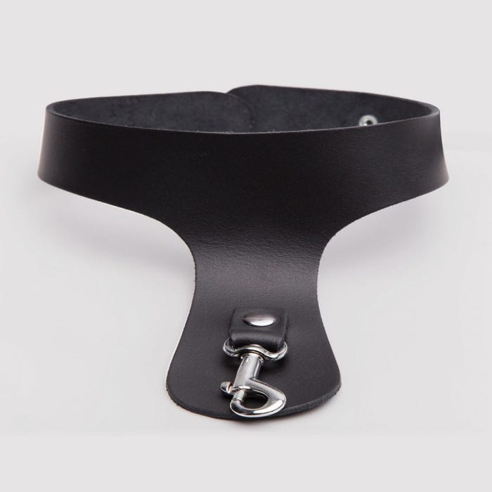 Collier en cuir avec cockring Deluxe