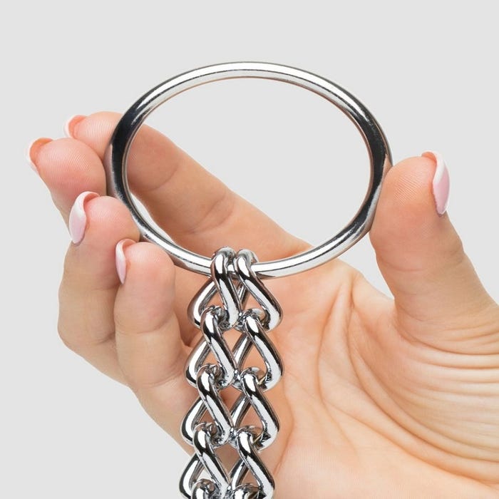 Collier en cuir avec cockring Deluxe