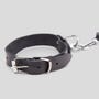 Attache collier et menottes en cuir Bondage Boutique