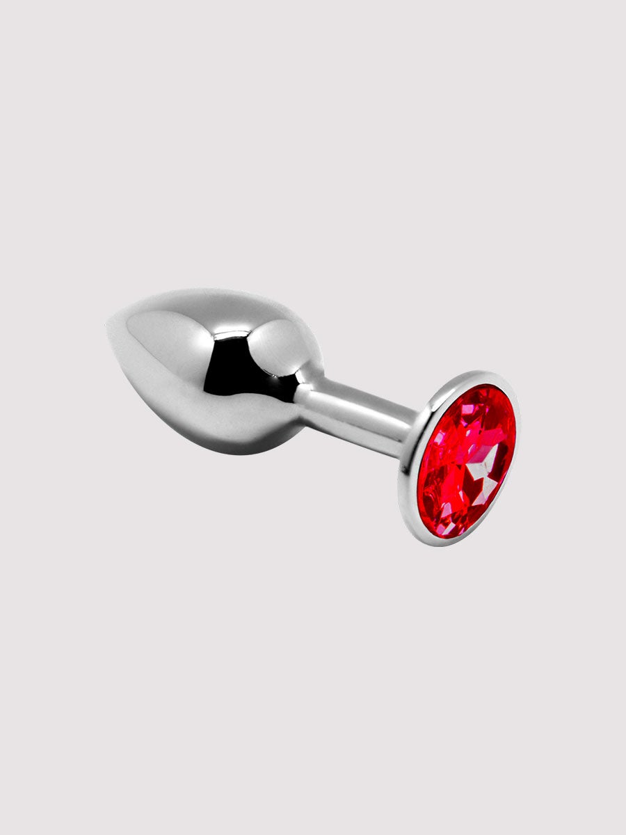 Plug anal bijou mini métal S rouge