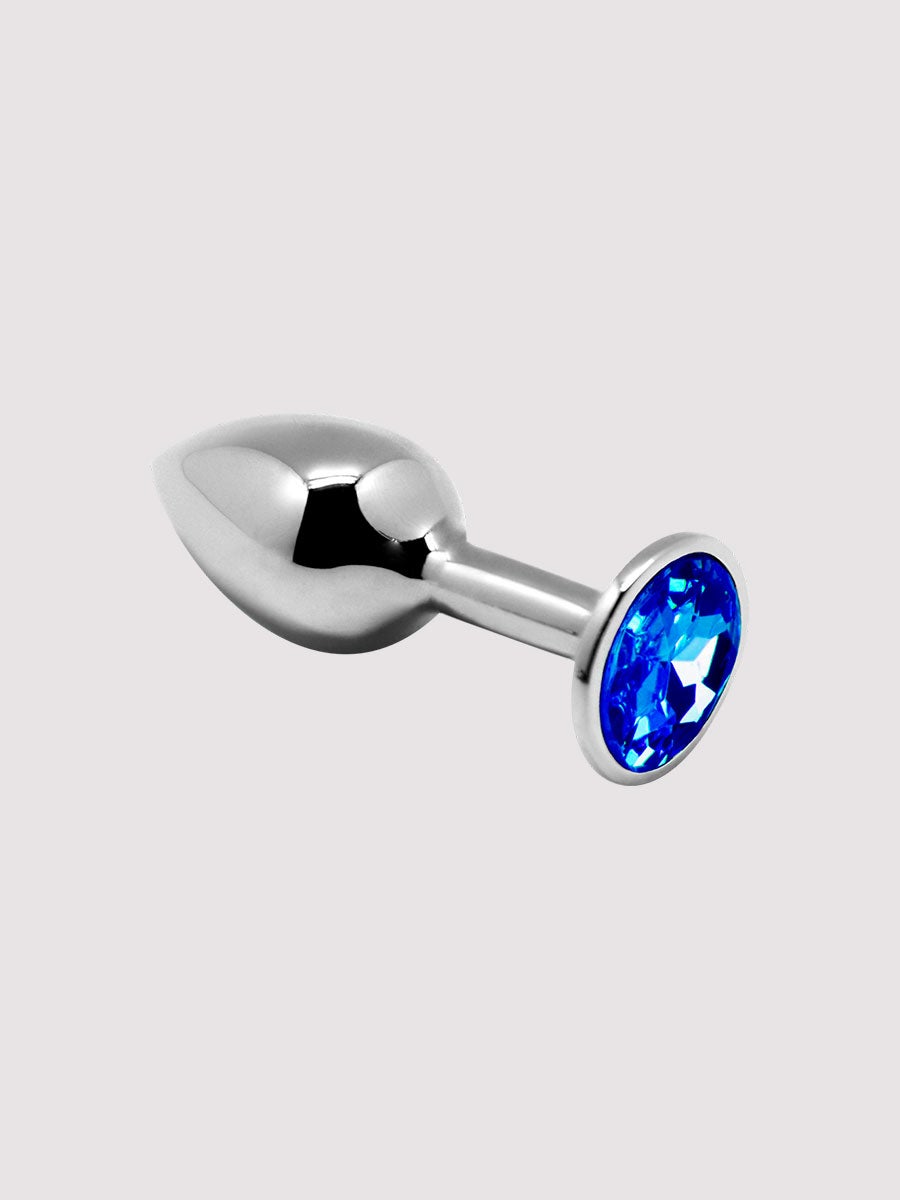 Plug anal bijou mini métal S bleu