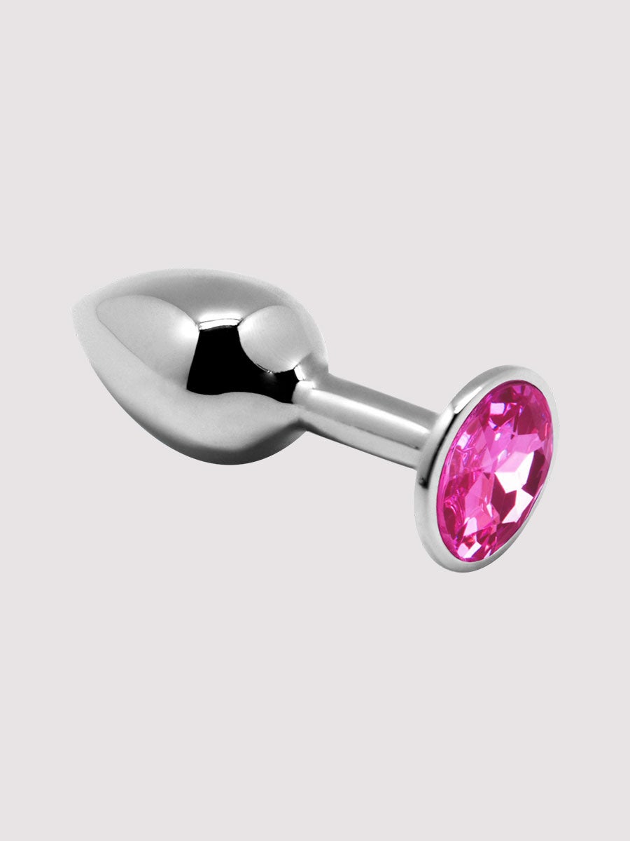 Plug anal bijou mini métal M rose