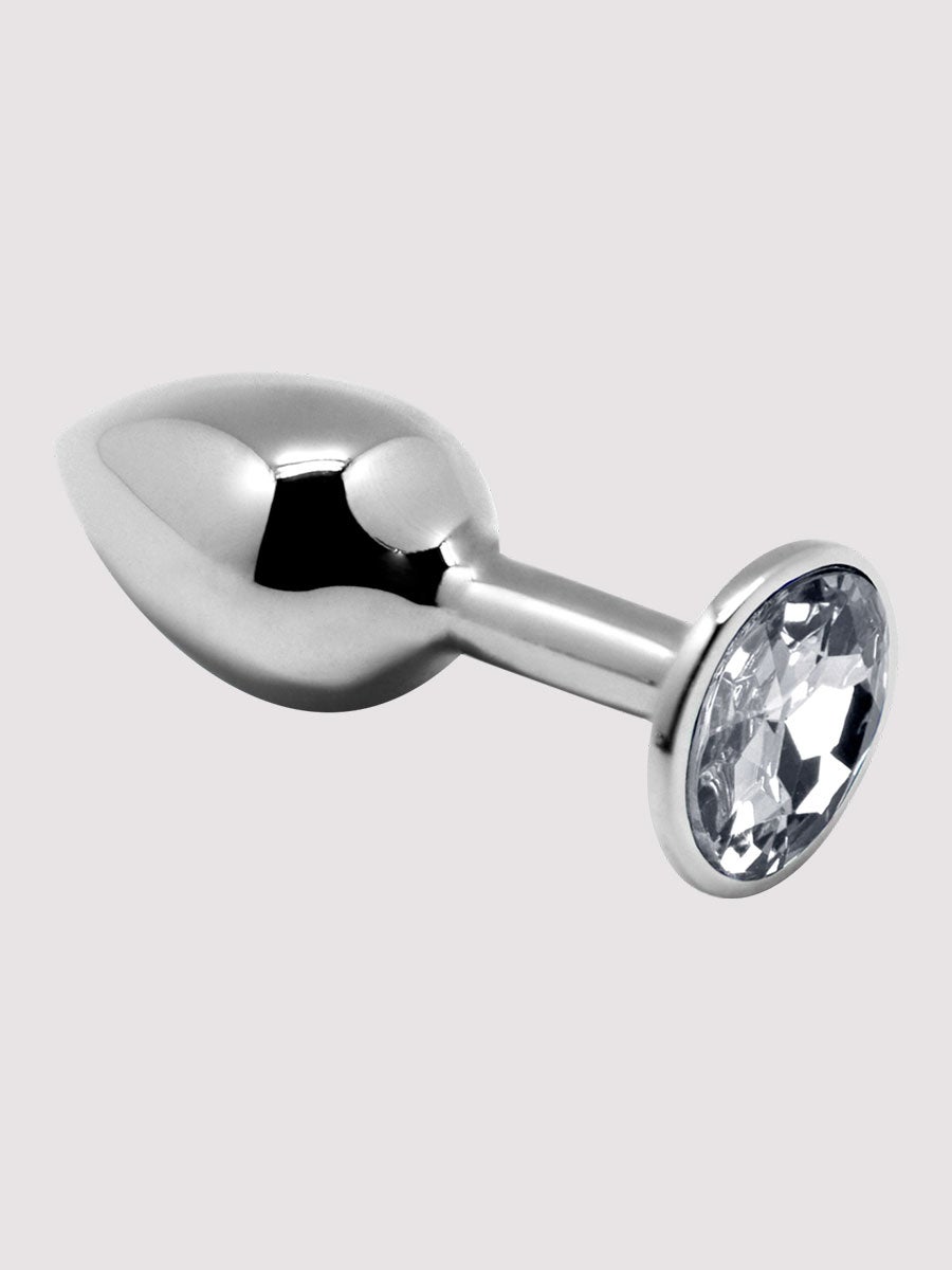 Plug anal bijou mini métal L transparent