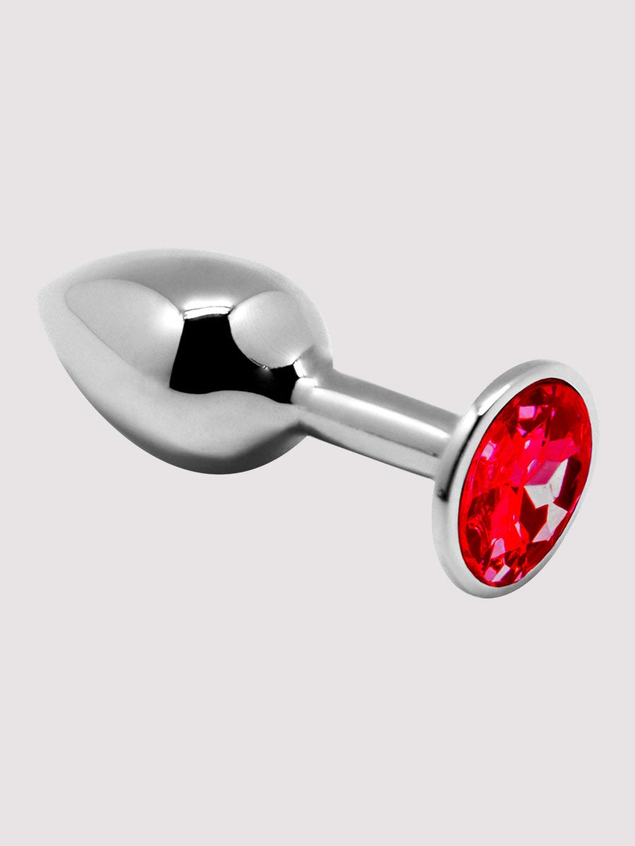 Plug anal bijou mini métal L rouge