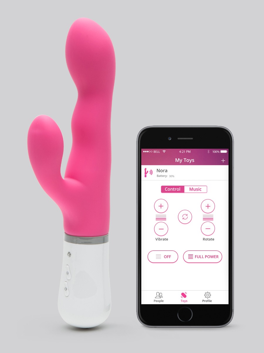 Vibromasseur rabbit connecté Lovense Nora