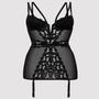 Nuisette porte-jarretelles Parisienne noir GT