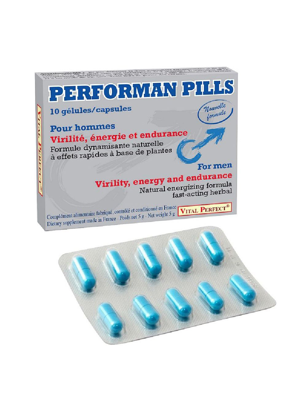 Aphrodisiaque Performan Pills 10 Gélules main product photo