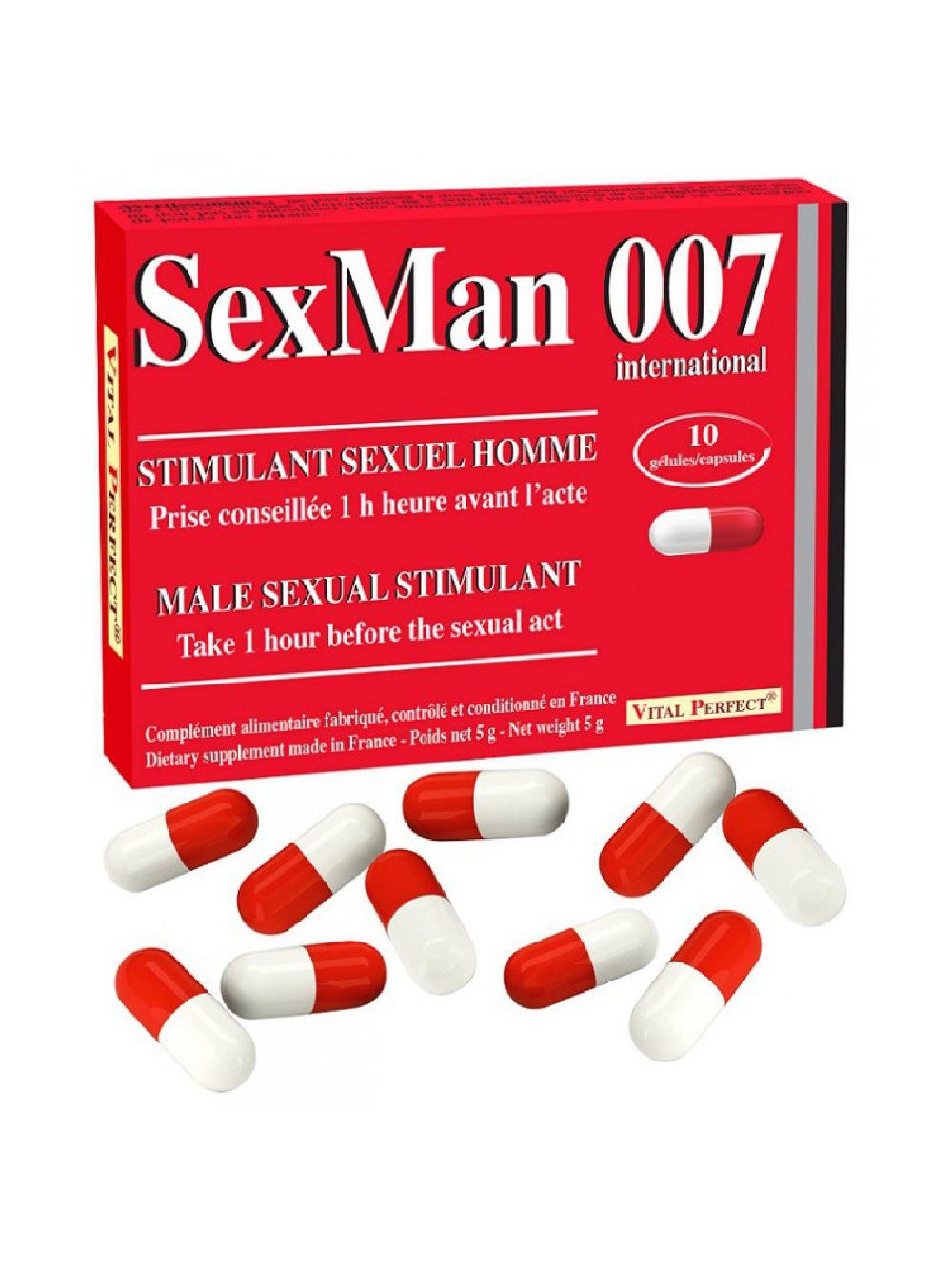 Aphrodisiaque SexMan 007 10 Gélules 2