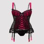 Corset porte-jarretelles Boudoir Belle fuchsia