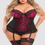 Corset porte-jarretelles Boudoir Belle fuchsia GT