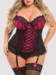 Corset porte-jarretelles Boudoir Belle fuchsia GT