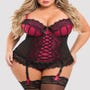 Corset porte-jarretelles Boudoir Belle fuchsia GT