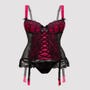 Corset porte-jarretelles Boudoir Belle fuchsia GT