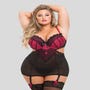 Nuisette porte-jarretelles Boudoir Belle fuchsia GT