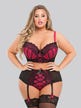 Ensemble 2 pièces ouvert Boudoir Belle fuchsia GT
