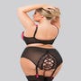 Ensemble 2 pièces ouvert Boudoir Belle fuchsia GT