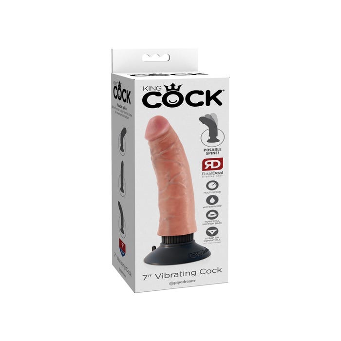Vibromasseur Ventouse 17,8 cm King Cock