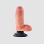 Vibromasseur Ventouse avec Testicules 17,8 cm King Cock