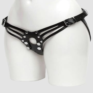 Harnais strap-on en cuir Deluxe
