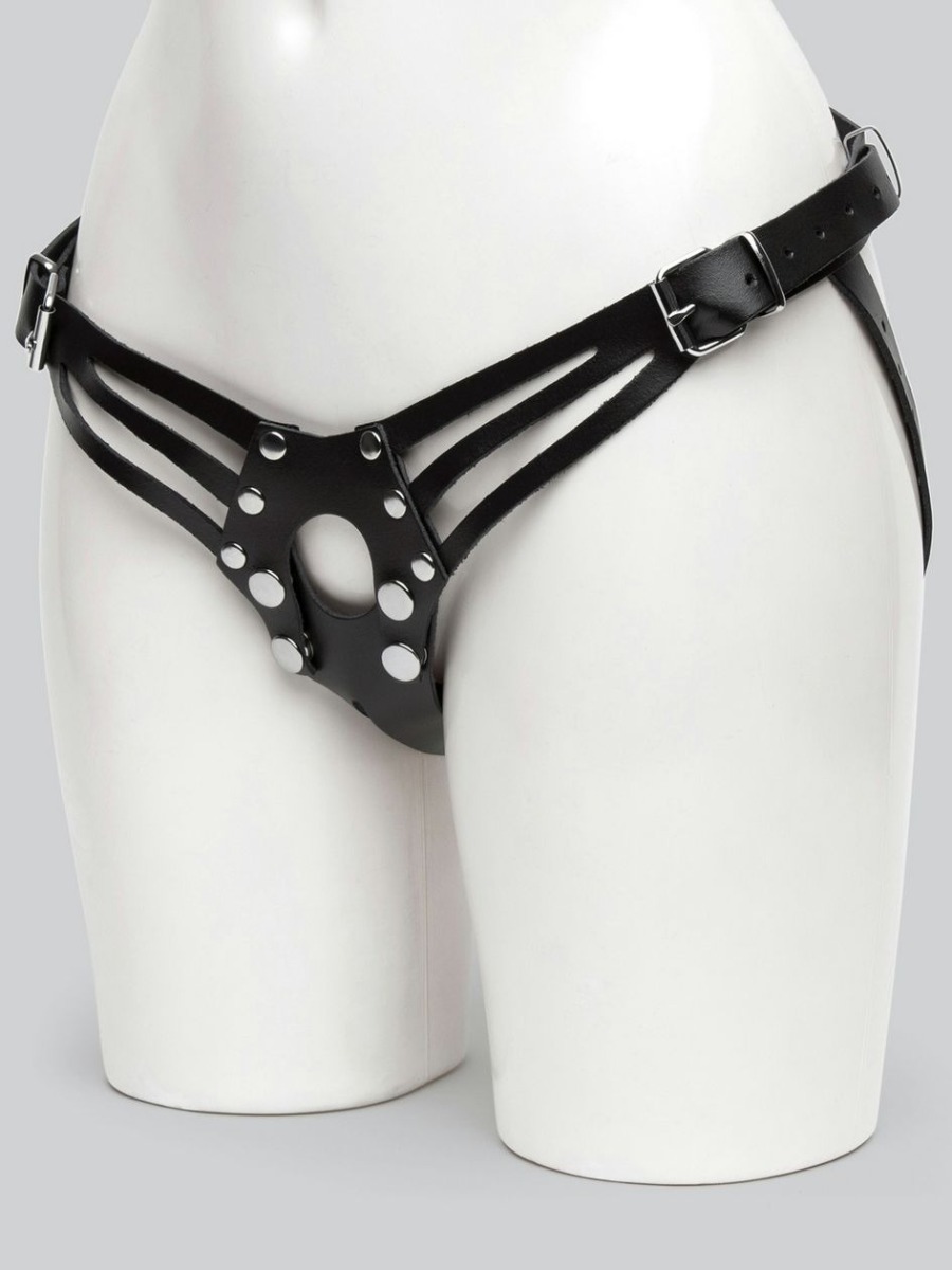 Harnais strap-on en cuir Deluxe