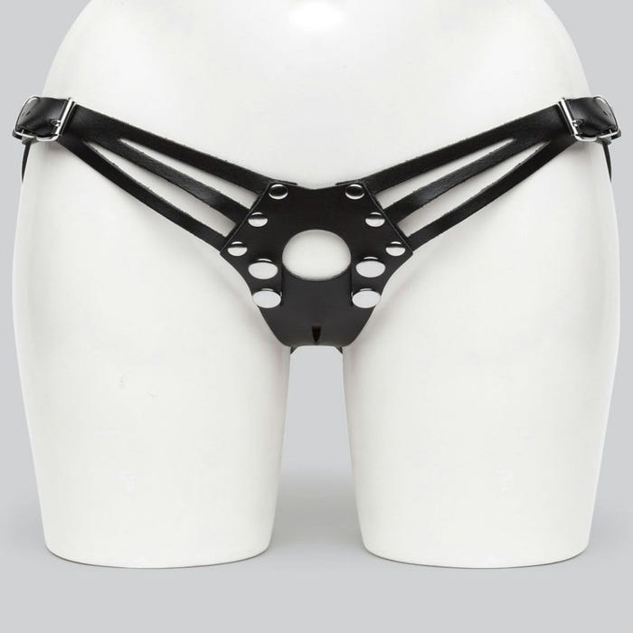 Harnais strap-on en cuir Deluxe