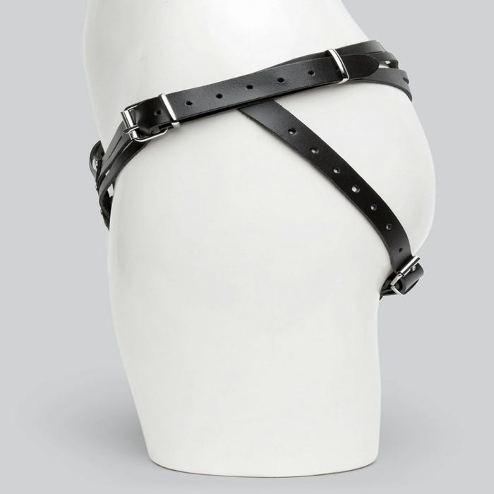 Harnais strap-on en cuir Deluxe