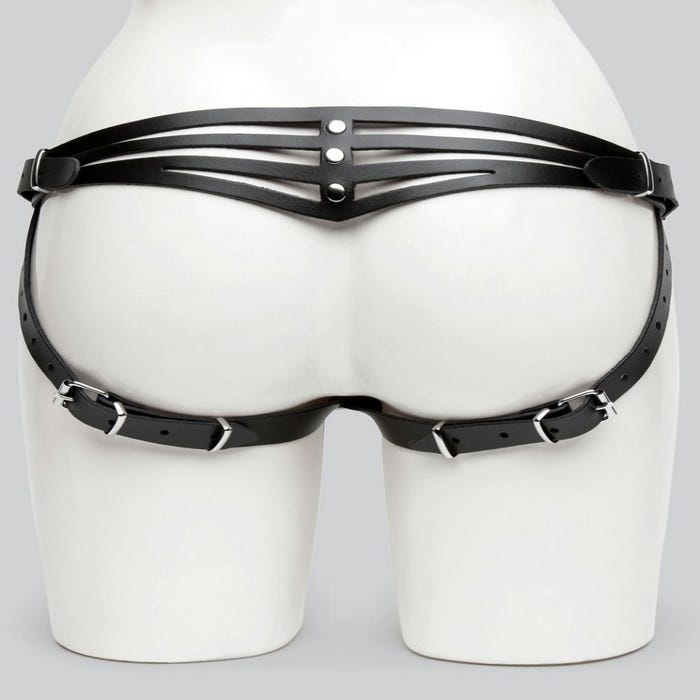 Harnais strap-on en cuir Deluxe