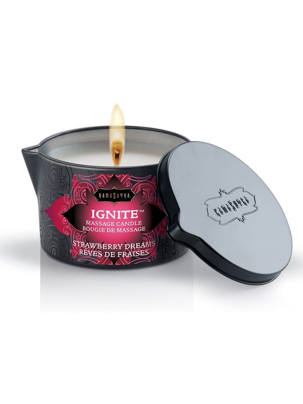Bougie de massage Ignite rêves de fraises 170 g 3