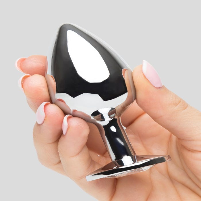 Plug anal bijou Secret Shine large transparent 331 g