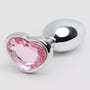 Plug anal bijou coeur Secret Shine rose small 145 g