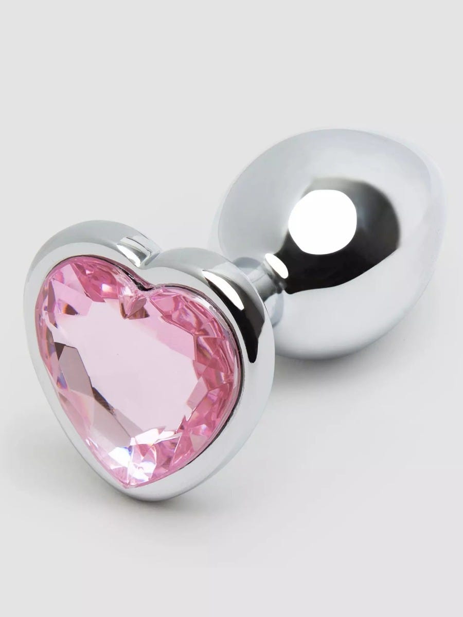 Plug anal bijou coeur Secret Shine rose small de Lovehoney