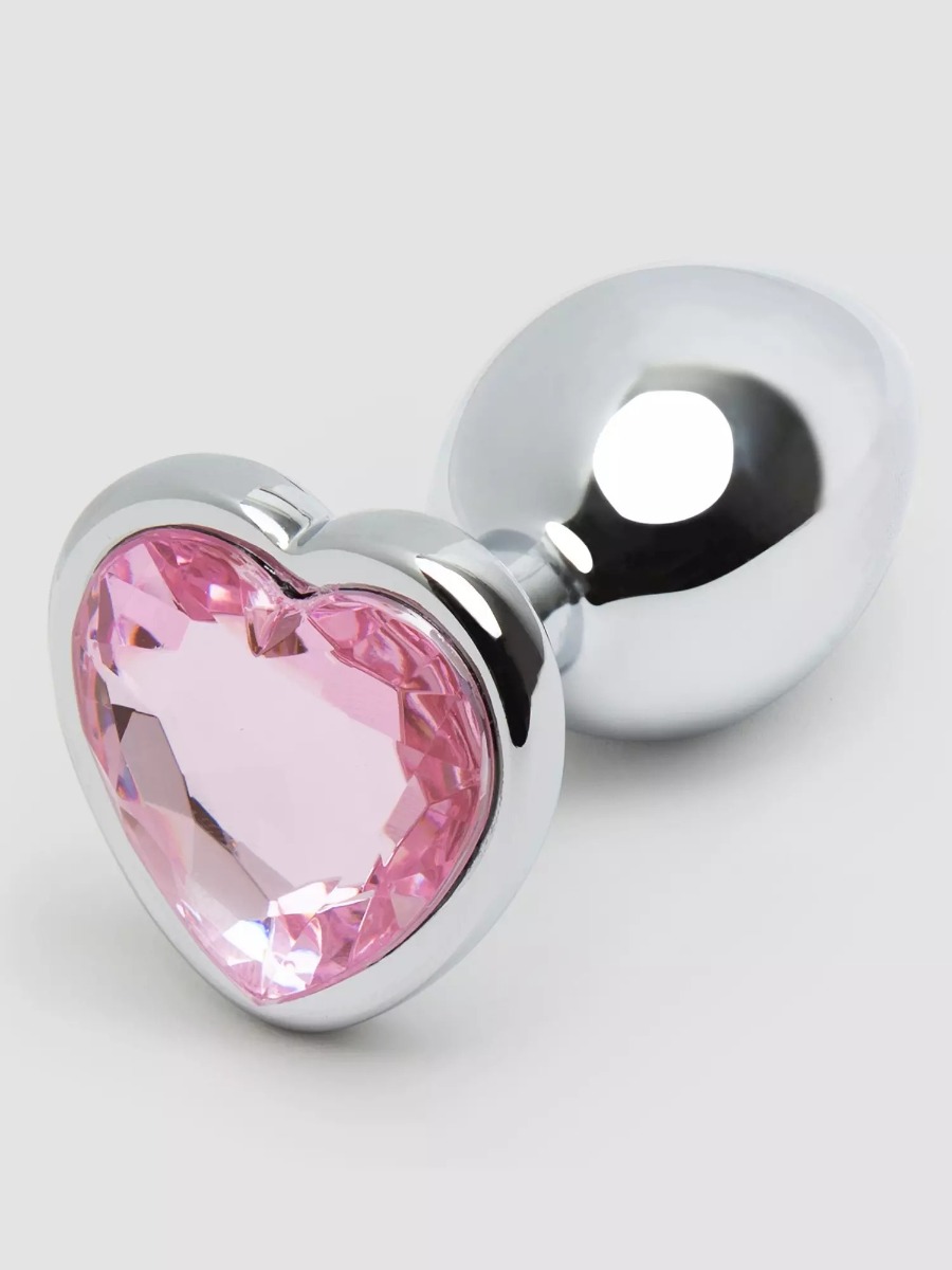 Plug anal bijou coeur Secret Shine rose small main product photo