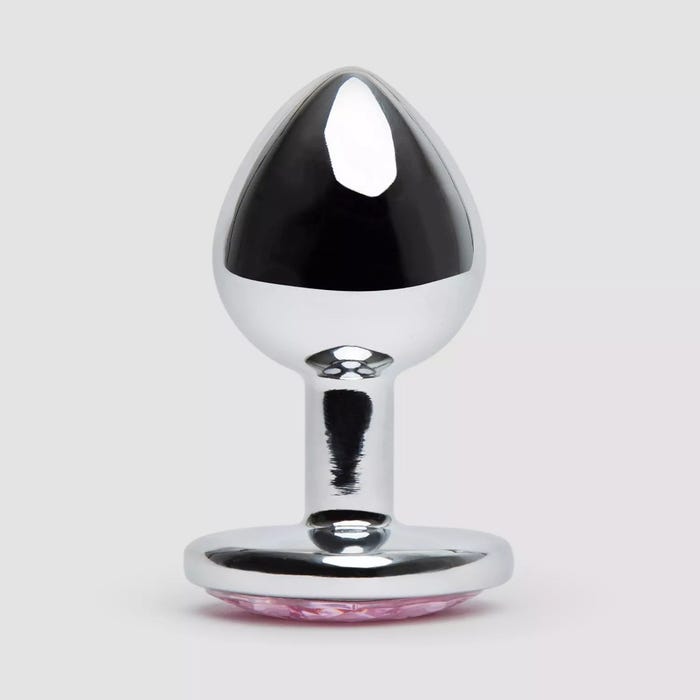 Plug anal bijou coeur Secret Shine rose small 145 g