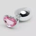 Plug anal bijou coeur Secret Shine rose medium