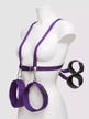 Harnais de corps avec menottes Purple Reins