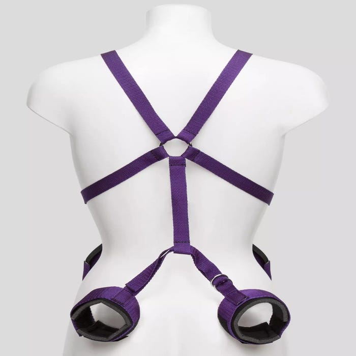 Harnais de corps avec menottes Purple Reins