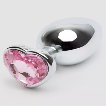Plug anal bijou coeur Secret Shine rose large 331 g