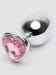 Plug anal bijou coeur Secret Shine rose large