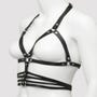 Harnais soutien-gorge en cuir Deluxe