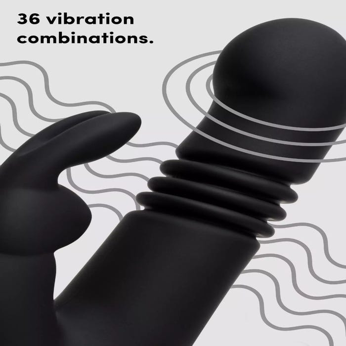 Vibromasseur rabbit va-et-vient Greedy Girl