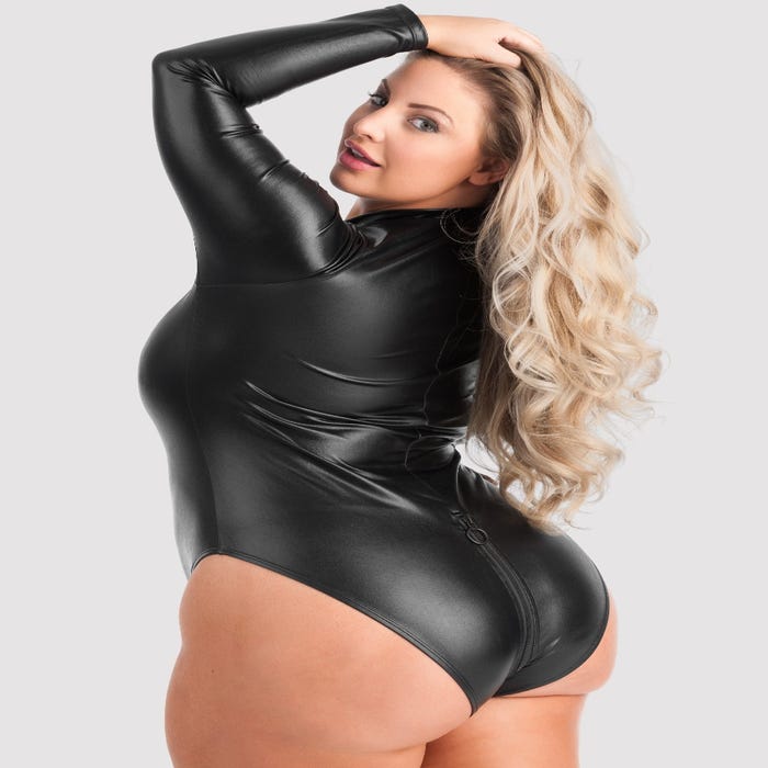 Body manches longues Fierce wetlook noir GT