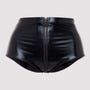 Culotte ouverte zip Fierce wetlook noir
