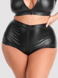 Culotte taille haute wetlook Fierce